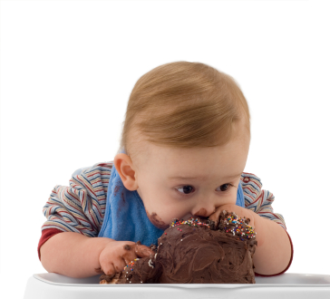 picture of fat kid eating cake. Let Them Eat (Nonpartisan)